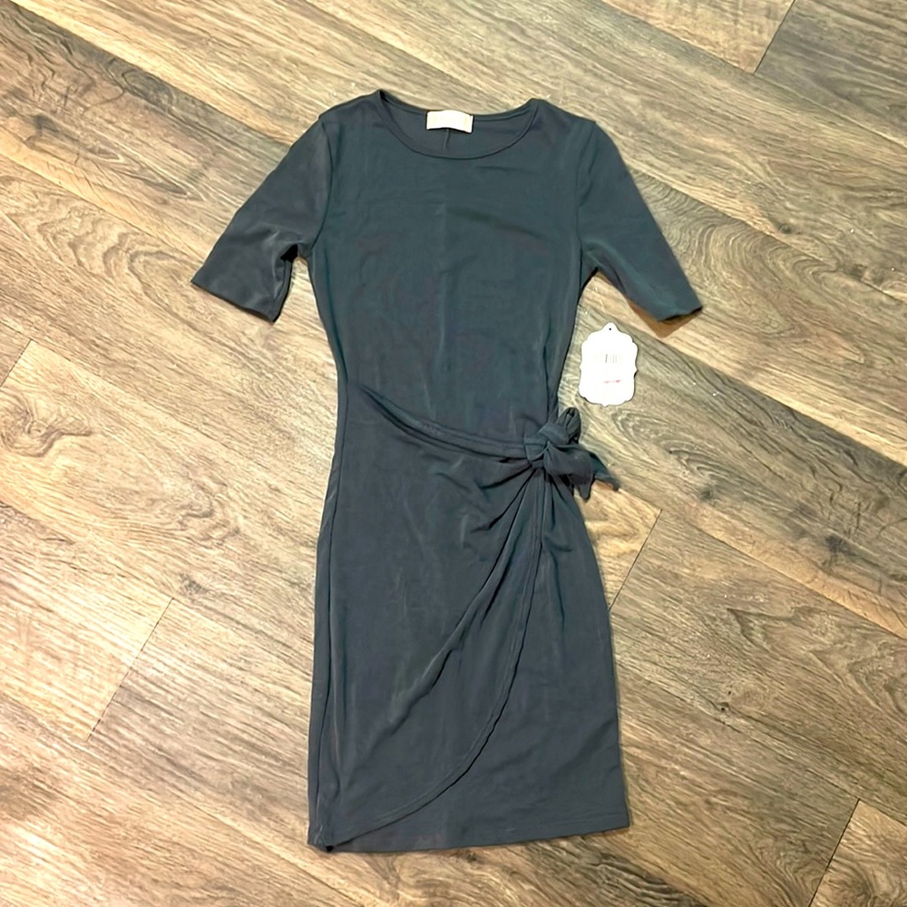 Altard State form fitting tie front dress new with tags